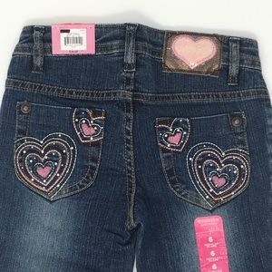 SONOMA NWT Size 6 Hearts Boot Cut Girls Jeans